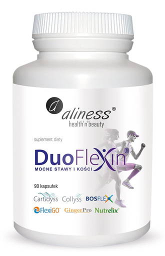 Duoflexin® 90 kapsułek, mocne stawy i kości 100% natural x 90 Vege caps. - Aliness